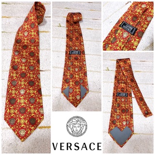 🧣: VERSACE ties silk แท้💯%