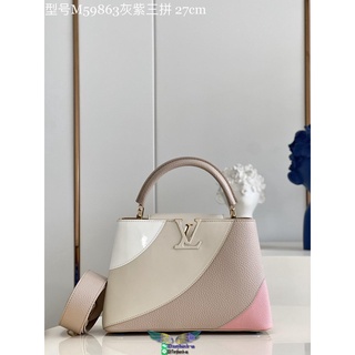 premium quality M59863 Lv capucines BB color block shopper handbag crossbody shoulder shopping tote