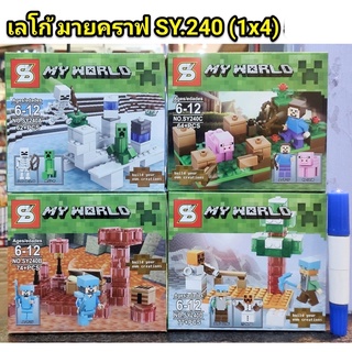 ชุดตัวต่อ SY240 มายคราฟ 4 แบบ lw/p