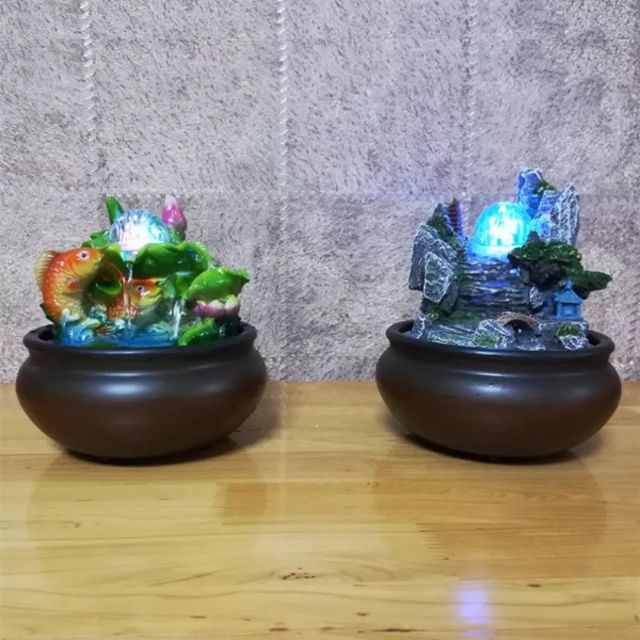 น้ำพุตั้งโต๊ะ น้ำพุมงคล(ขนาดเล็ก กะทัดรัด) สินค้าพร้อมส่งที่ไทย
