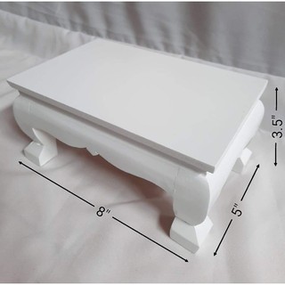 โต๊ะบูชาพระขนาด 5×8 นิ้ว สีขาว ราคาถูกที่สุดในช้อปปี้
