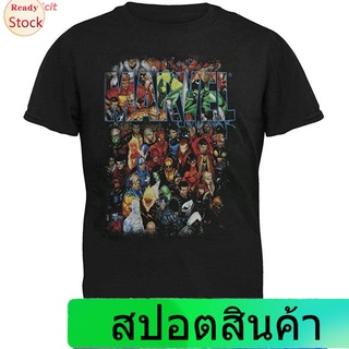 เสื้อยืดลำลอง Marvel Mens Team Ups Group Shot T-Shirt Sports T-shirt