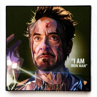 Iron man #7 ไอรอนแมน Avengers รูปภาพ​ติด​ผนัง ​pop​ art Marvel โทนี่ สตาร์ค​ Tony​ Stark กรอบรูป แต่งบ้าน ของขวัญ