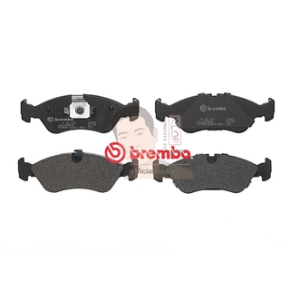 P59 017B ผ้าเบรก-F-แท้ BREMBO รุ่น Black : OPEL เวคตร้า Astra Vectra 02-&gt; การันตีคุณภาพมาตรฐานโดย " เครอป อะไหล่ยนต์"