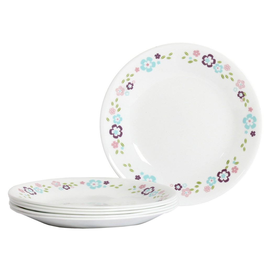 Corelle USA - Florets - Combo of 3 แผ่นซอส 405-Frt-LP 12ซม.