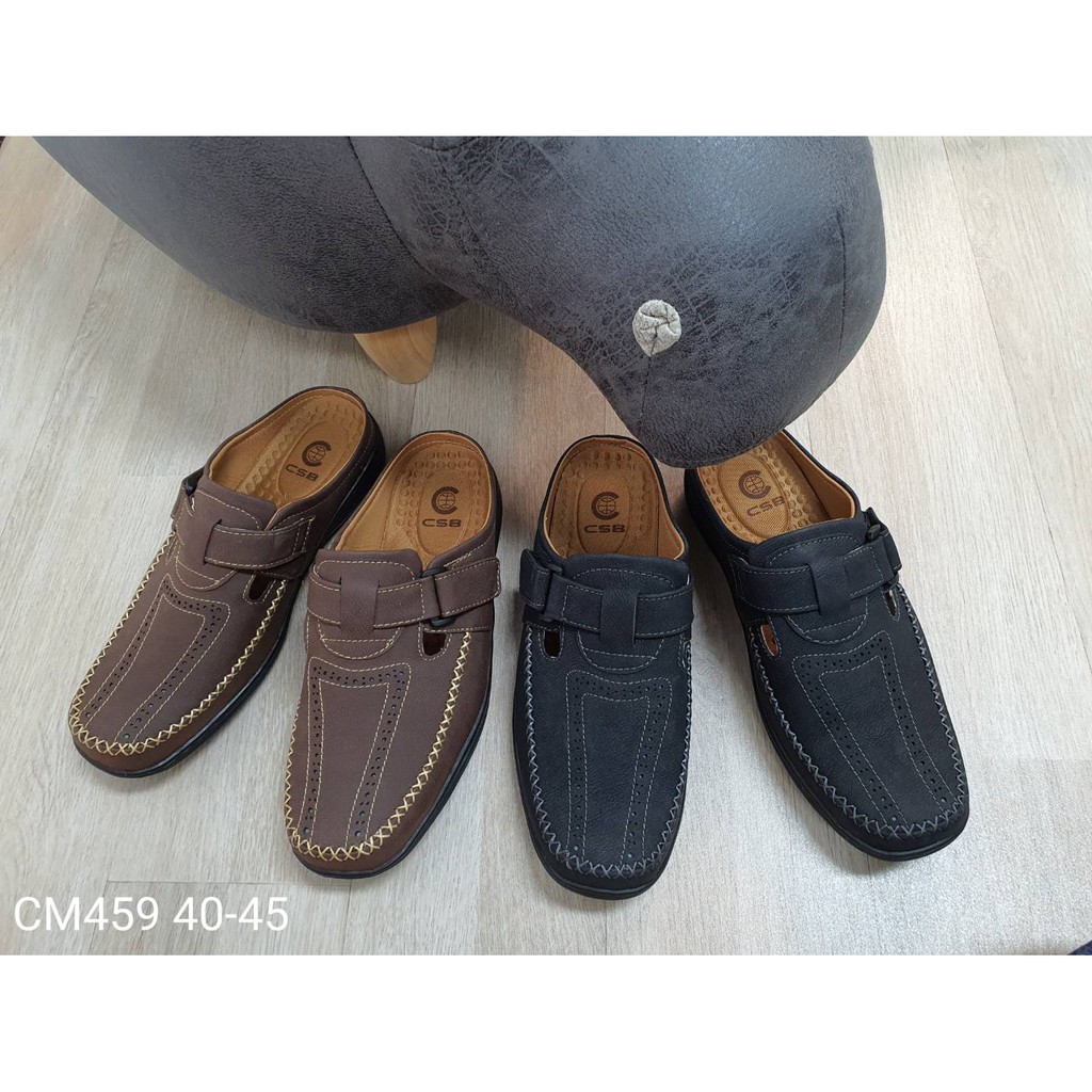 CM459รองเท้าหนังเปิดส้นผู้ชายไซส์40-445