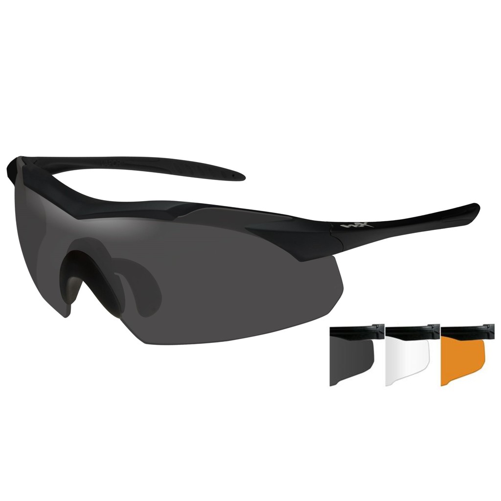 แว่นตา Wiley X Vapor 3 Lens ดำ ใส และส้ม