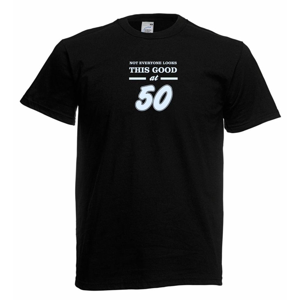 เสื้อยืดวินเทจขายดี เสื้อยืด พิมพ์ลาย Happy 50th Birthday HJnkhm82FOgacf80 สไตล์คลาสสิก สําหรับทุกเพศ 50 ปีS-5XL