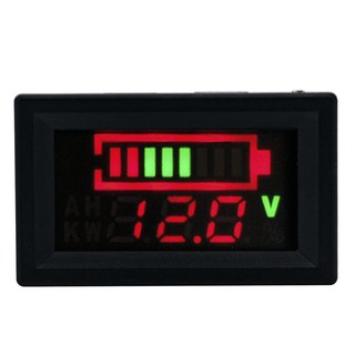 มิเตอร์สำหรับวัดแรงดันพร้อมแถบวัดระดับไฟ สำหรับการชาร์จแบตเตอรี่ 12V LED Battery Digital Volt meter with Level Indicator