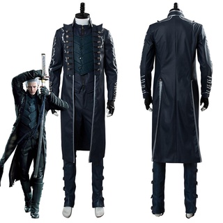 เสื้อแจ็กเก็ตคอสเพลย์ Game DMC 5 Vergil May Cry Vergil เหมาะกับของขวัญวันฮาโลวีน สําหรับผู้ชาย และผู้หญิง