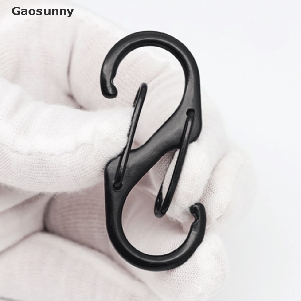 Gaosunny ตะขอล็อคพวงกุญแจสแตนเลส S Type Carabiner #6