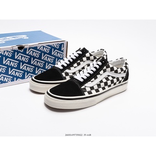 รองเท้าแฟชั่น 🔥[2Sneaker] รองเท้าVans Old Skool : checkerboard รองเท้าลำลอง งานคุณภาพ