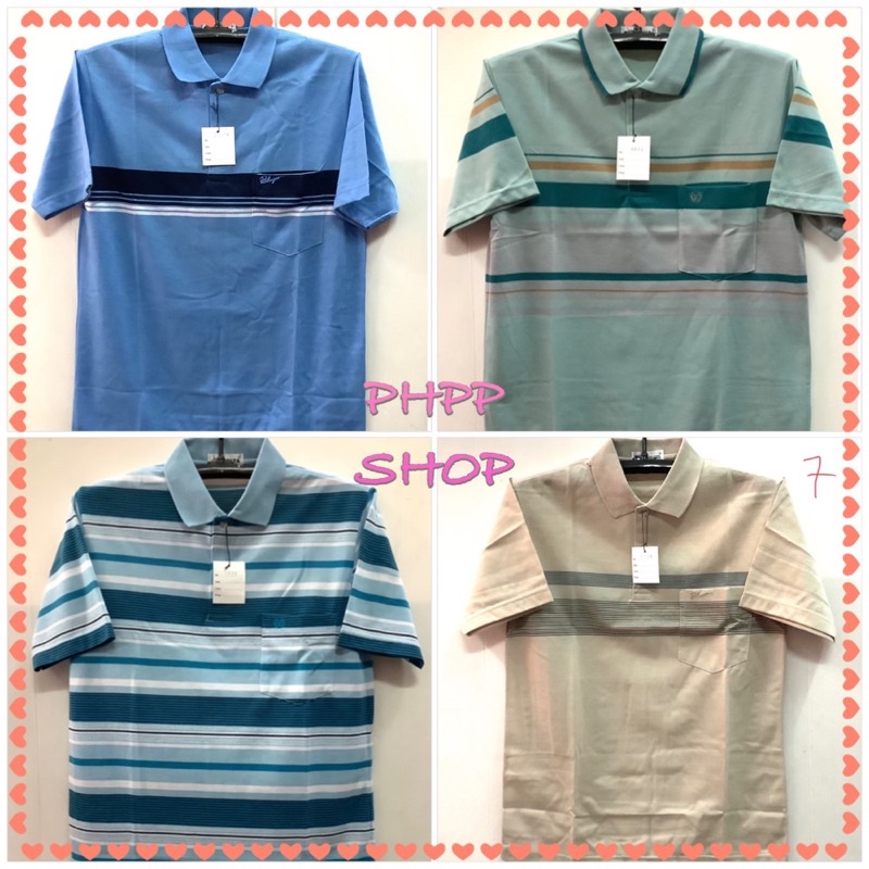 เสื้อคอปกชาย M (40นิ้ว ) ผ้านิ่ม ใส่แล้วไม่ร้อน