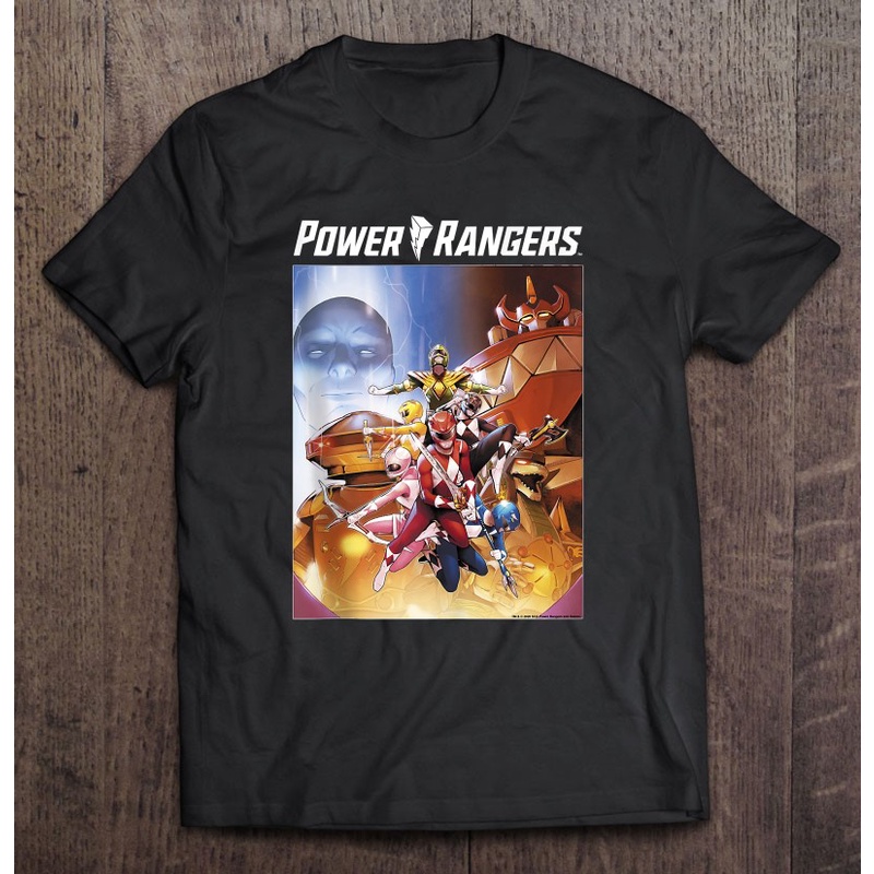 เสื้อยืด พิมพ์ลายโปสเตอร์ Power Rangers Bad Guys 2 สําหรับผู้ชาย