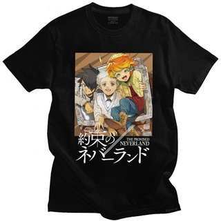 ขายดี!เสื้อยืดแขนสั้น ผ้าฝ้าย แบบนิ่ม พิมพ์ลายมังงะ Yakusoku No Neverland The Promised Neverland Emma Norman Ray สําหรับ