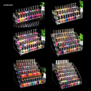 REDD   2-7 Tiers Clear Acrylic Liquid Pigment Bottles Storage Box Organizers Lipstick Jewelry Display Holder Nail Polish Rack