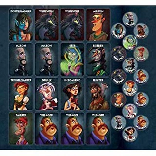 บอร์ดเกมหมาป่า ( เกรดงานดี ) - One night / Ultimate werewolf / Alien / Daybreak / Vampire / Super villains Board game