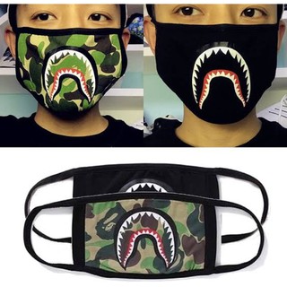 ผ้าปิดปาก แมสปิดปาก หน้ากากอนามัน หน้ากากbape  💢เลือกลายแจ้งสีในแชท💢