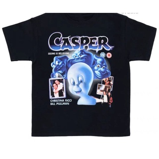 เสื้อยืดผ้าฝ้าย CASPER MOVIE BOOTLEG OVP OVERPRINT MOVIE CARTOON Tag WILD OATS เสื้อลายการ์ตูน การ์ตูนแคสเปอร์ ผีน้อยน่า