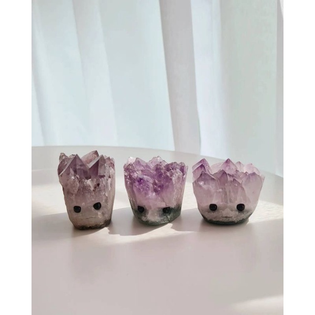 [Kyzen Living] Amethyst Cluster Hedgie /Hedgehog (calming / ผ่อนคลาย)