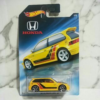 รถเหล็ก Hot wheels 90 HONDA CIVIC EF (lb003)#lb032