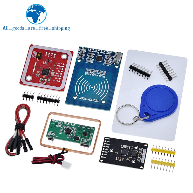 โมดูล NFC RFID RC522 MFRC-522 PN532 RDM6300 Kits S50 13.56 Mhz 125Khz 6 ซม. พร้อมแท็ก SPI เขียน & อ่