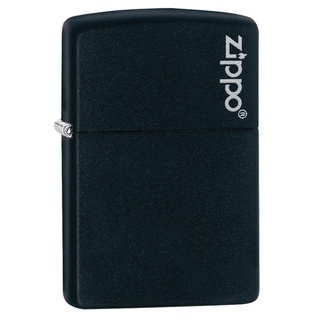 Zippo 218ZL Black Matte/Zippo Logo ของแท้ Made in USA