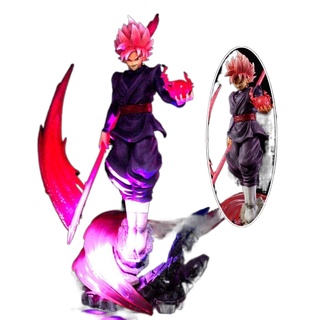 Dragon Ball BY Pink Goku Black Goku Zamas Rose Red GK Limited รูปปั้นทำมือรุ่น Ornament