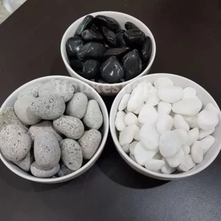 หินดำเงา คัดพิเศษ ขนาด 1ถุงใหญ่ (5 กิโลกรัม) หินนำเข้า