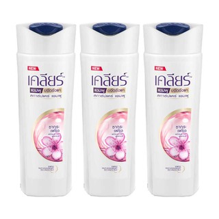 🔥The Best!! เคลียร์ แชมพู ซากุระ เฟรช ขนาด 170 มล. แพ็ค 3 ขวด Clear Shampoo Sakura Fresh 170 ml x 3