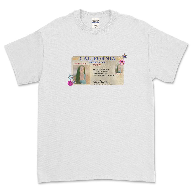 OLIVIA RODRIGO - เสื้อยืด DRIVERS LICENSE
