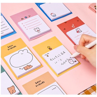 🌟💥30แผ่น💥Mini Sticky Note กระดาษโน้ตมีกาวในตัวพร้อมใช้ โพสท์อิทโน้ตน่ารัก