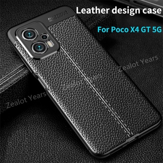 เคสโทรศัพท์มือถือ ซิลิโคนนิ่ม หนัง PU กันกระแทก สําหรับ Xiaomi Poco X4 GT 5G Pocco X4GT