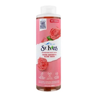 St. Ives Rose Water &amp; Aloe Vera Refreshing Body Wash 650ml.