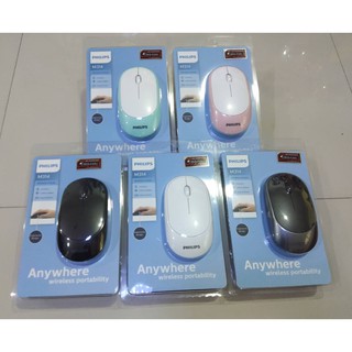 Philips เม้าส์ไร้สาย รุ่น SPK M314 Silent(ไร้เสียงคลิก) Wireless Mouse