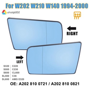 กระจกมองข้าง พร้อมแผ่นรอง สําหรับ Mercedes-Benz C W202 E W210 S W140 1994-2000