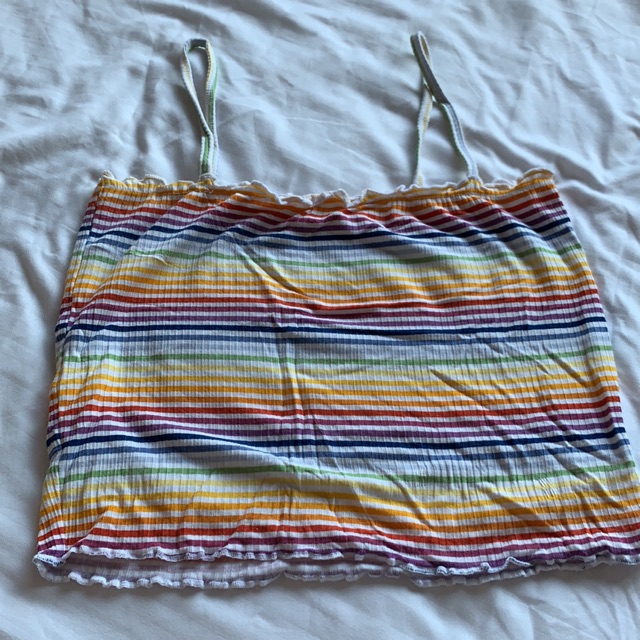 สายเดี่ยวสีรุ้ง จากแบรนด์ PACSUN