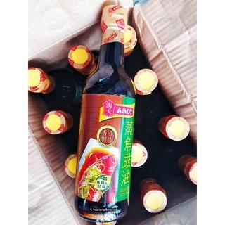 ซีอิ้วนึ่งปลา AMOY SEAFOOD SOY SAUCE ปริมาณ 500ml. ซอสจากประเทศฮ่องกง สำหรับเมนูปลานึ่ง ซีฟู้ด หอม อร่อย(ของแท้100%)