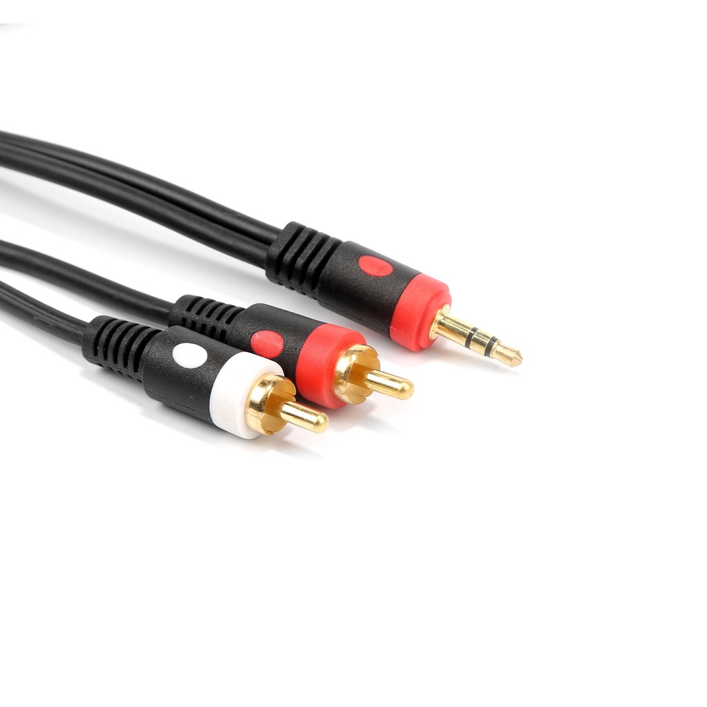 【1.5m/3m/5m/10m】3.5mm to 2 RCA audio cable, for phone, headphone, speaker black 3.5mm Jack stereo to 2 RCA Male Aux Audio Cable Wire