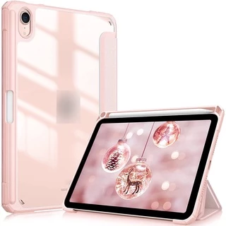 GOOJODOQ 🇹🇭【ไทยแลนด์สปอต】ฝาครอบป้องกัน10.2 gen7/8 lPad case lPad Air3 10.5 พร้อมช่องเสียบปากกาฝาหลังใส กรณีgen9/10 Pro11