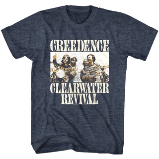 ขายดี!เสื้อยืด พิมพ์ลายอัลบั้ม Creedence Clearwater Revival Bikers สําหรับผู้ชายS-5XL