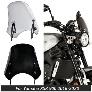 Ultrasupplier Motorcycle Accessories ABS Large Windshield Windscreen Airflow Wind Deflector Screen Flyscreen for XSR900 XSR 900 2016 2017 2018 2019 2020 2021 Parts 16-21