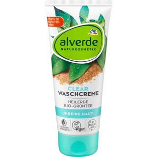 ครีมล้างหน้าAlverde NATURKOSMETIK Clear Waschcreme, 100 ml รักษาและลดสิวสูตรธรรมชาติ จากเยอรมัน