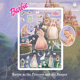 Barbie Sticker Collection สติ๊กเกอร์บาร์บี้ (barbie as the princess and the pauper)