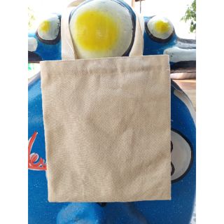 🐹กระเป๋าผ้าดิบเนื้อหนา 🐹ขนาด 9.5 x 11 นิ้ว กระเป๋าผ้าลดโลกร้อน กระเป๋าราคาถูก  ราคาส่ง ของชำร่วย ของรับไหว้ ของขวัญ งา