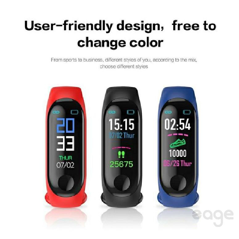 Zage M3 วงสมาร์ท อัตราการเต้นหัวใจความดันโลหิตใหม่ Smartwatch - zage.th ...