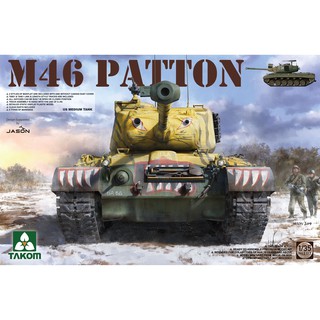 พลาสติก โมเดล ประกอบ TAKOM สเกล 1/35 US MEDIUM TANK M-46 PATTON