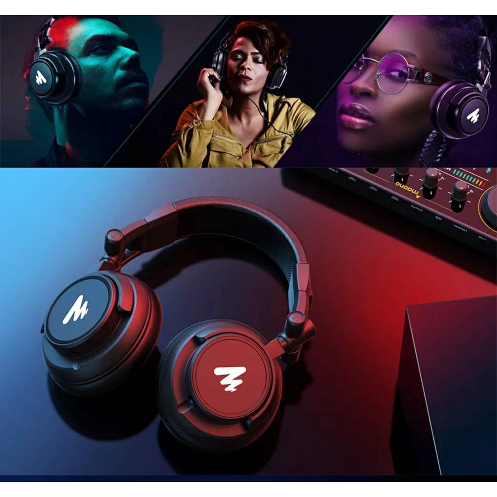 MAONO 1099.- Professional Studio Monitor หูฟังและถอดออกได้ปลั๊กและสายเคเบิล50มม.สำหรับ DJ สตูดิโอ AU
