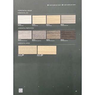 แผ่นลามิเนต Formica ลายไม้ขวาง Horizontal Ash/ Fiberwoods (Page 45) ขนาด 120 x 240 ซม. หนา 0.8 มม. คุณภาพระดับพรีเมียม