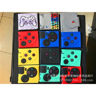 YICO PlayStation 4 Gamepad Control Button กระเป๋าสตางค์หนัง PU ลายการ์ตูน